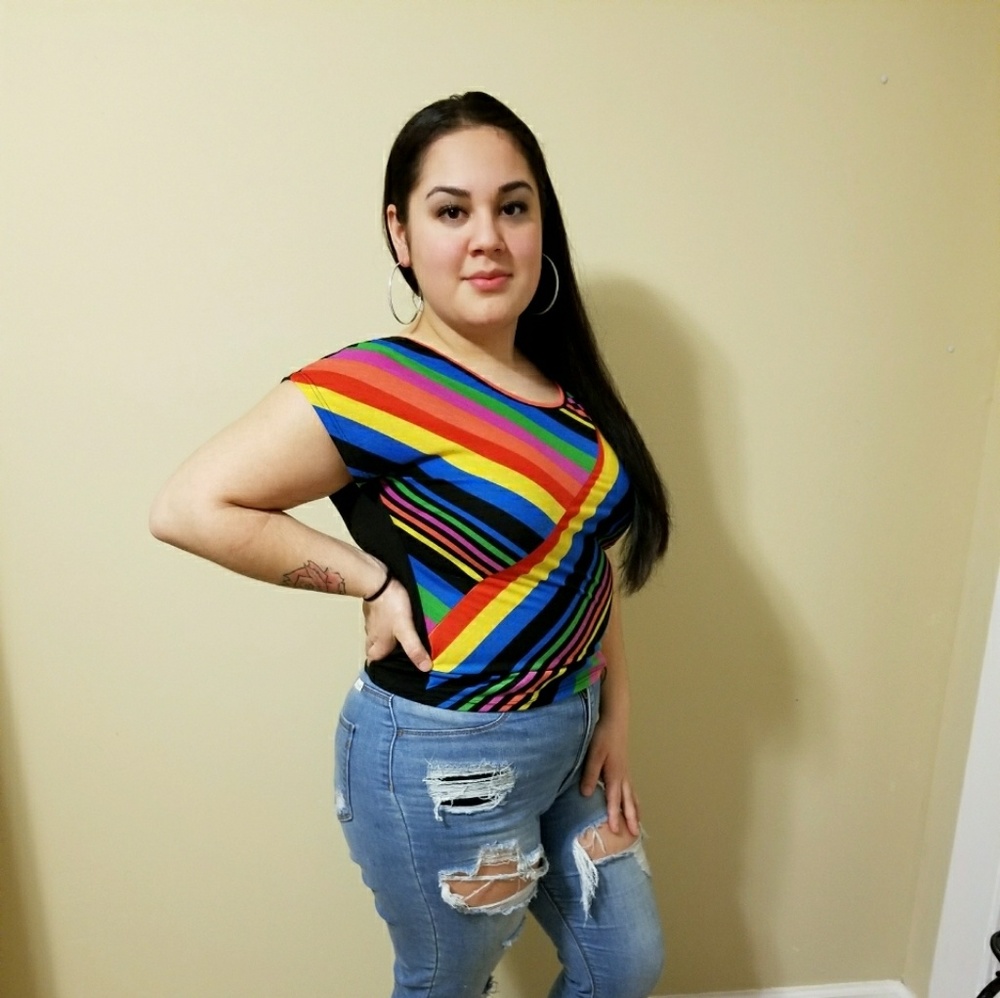Rainbow top